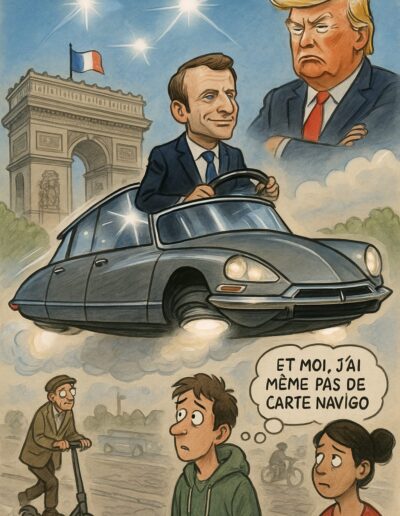 MACRON Survole la foule entre admiration et vertige